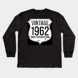 Vintage 1962 age to perfection Kids Long Sleeve T-Shirt